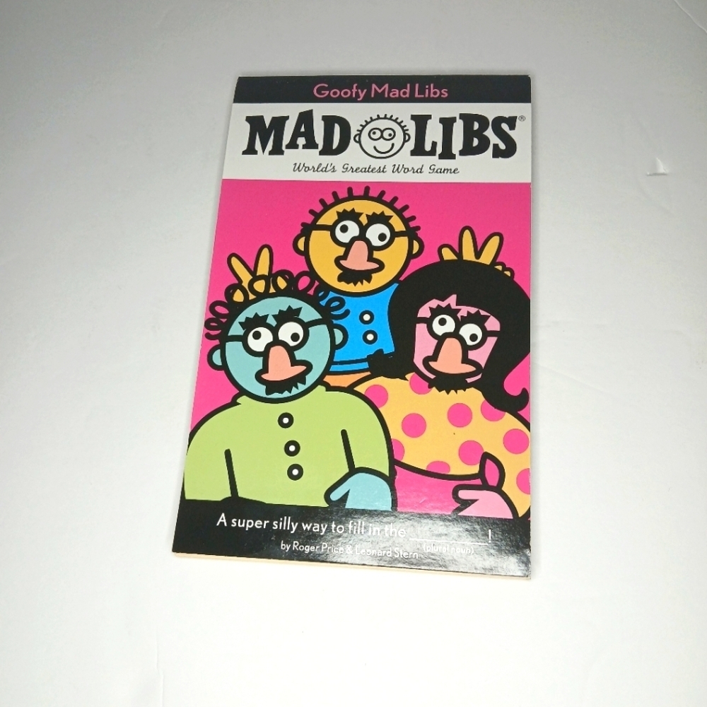 Goofy Mad Libs Word Game Like New